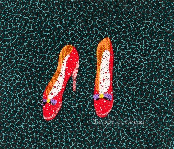 shoes 1985 Yayoi Kusama Pop art minimalism feminist Oil Paintings